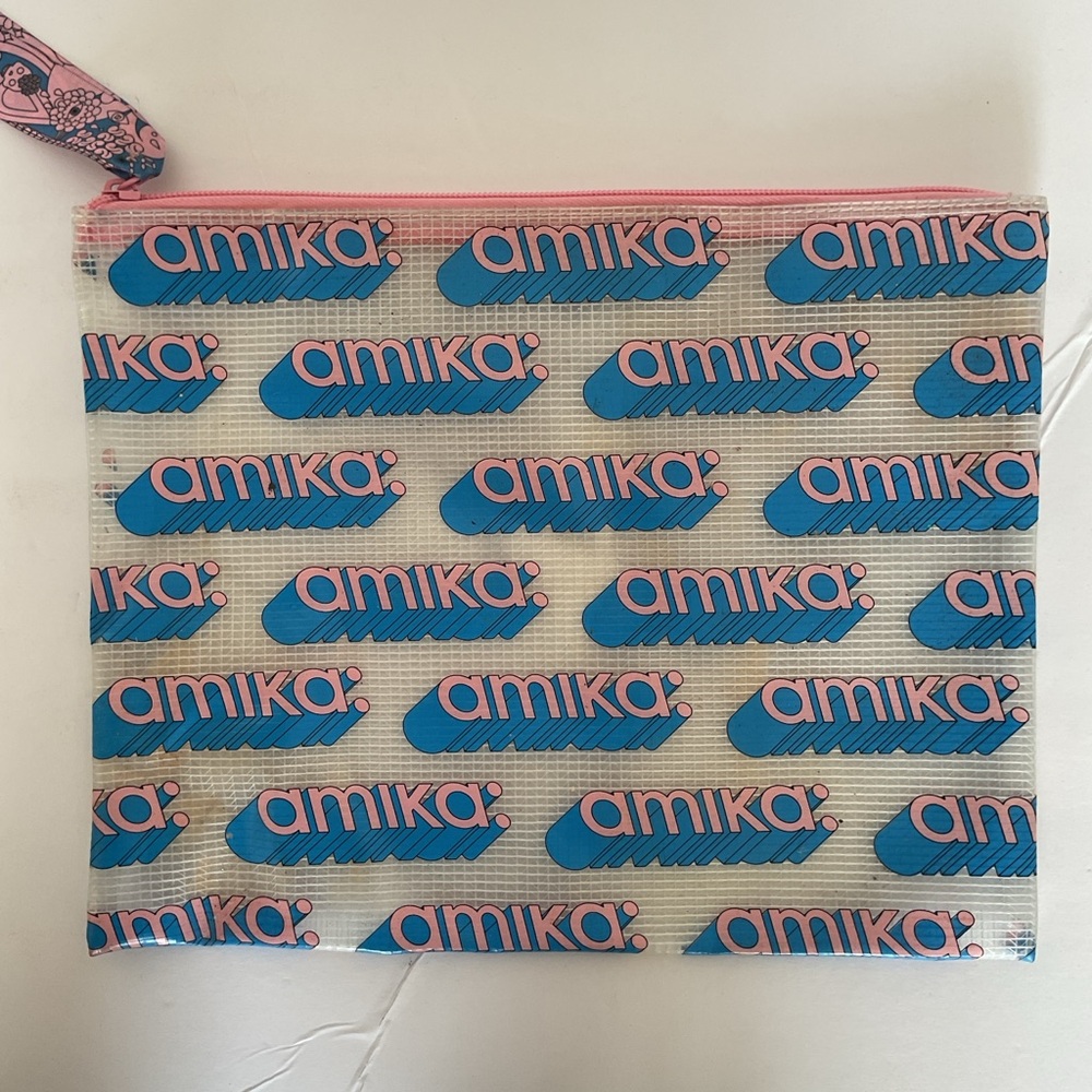 AMIKA large zippered pouch